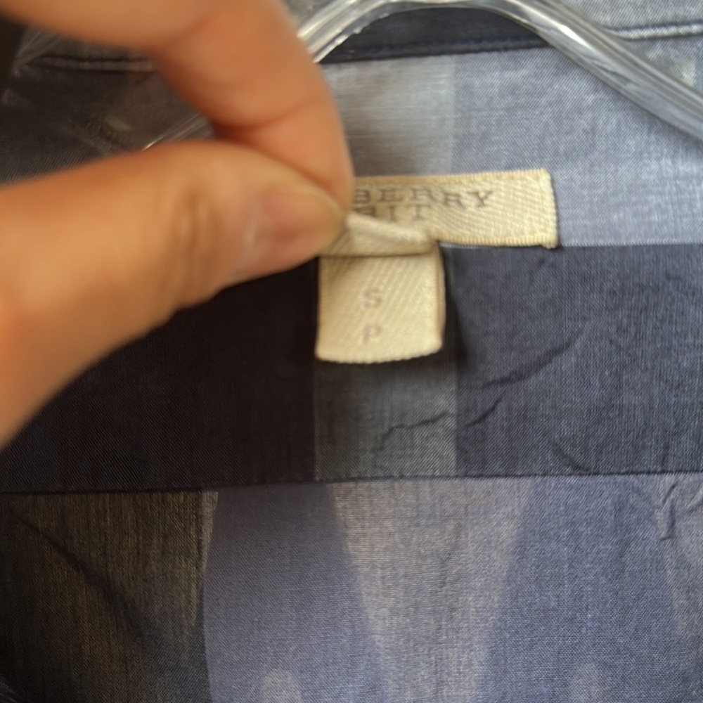 Burberry Checkered Button Blouse - image 8